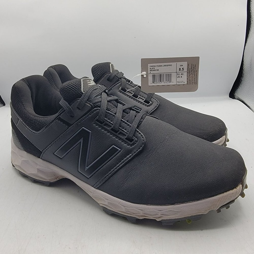 New Balance Fresh Foam Links Pro Mens 8.5 Black Golf Shoes Outdoors NBG4001BK